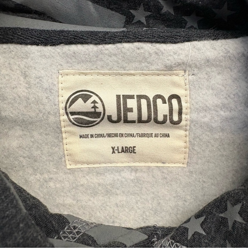 Jeep Men's Black Pullover Hoodie with Patriotic Logo - Picture 5 of 11